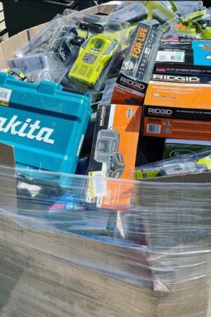 New High-Piece Tool Pallets Packed With Hand Drills Wrench Sets, Laser Kits & More! All Your Favorite Brands (90 PCs)